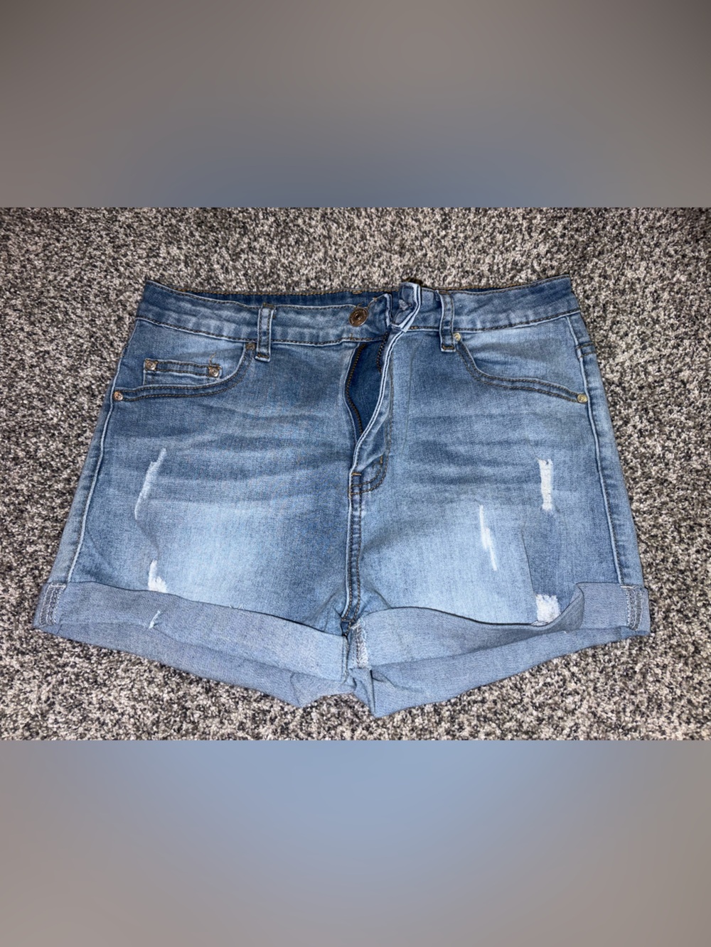 SHEIN Light Blue Women’s Slim Straight Denim Jeans